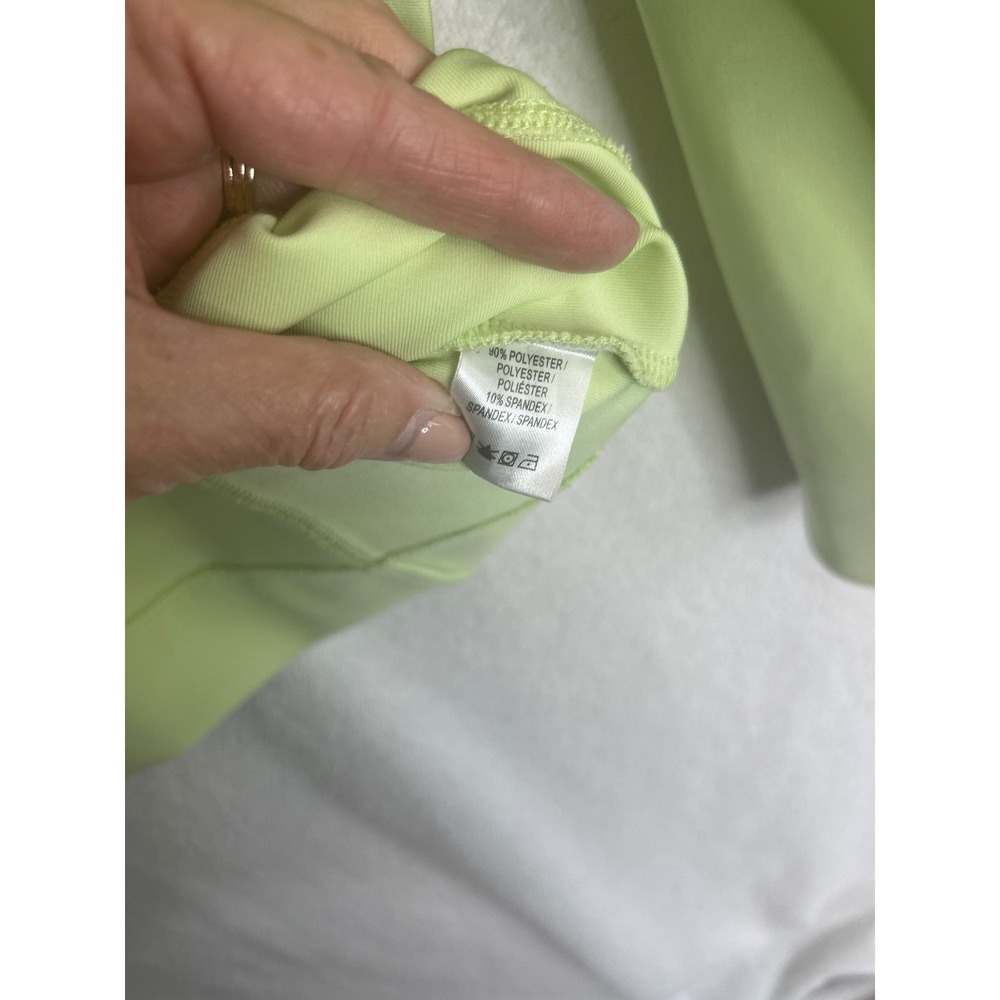 Fairway & Greene Ladies Lime Green Coral 1/4 Zip Golf Pullover Top Medium - Picture 5 of 5